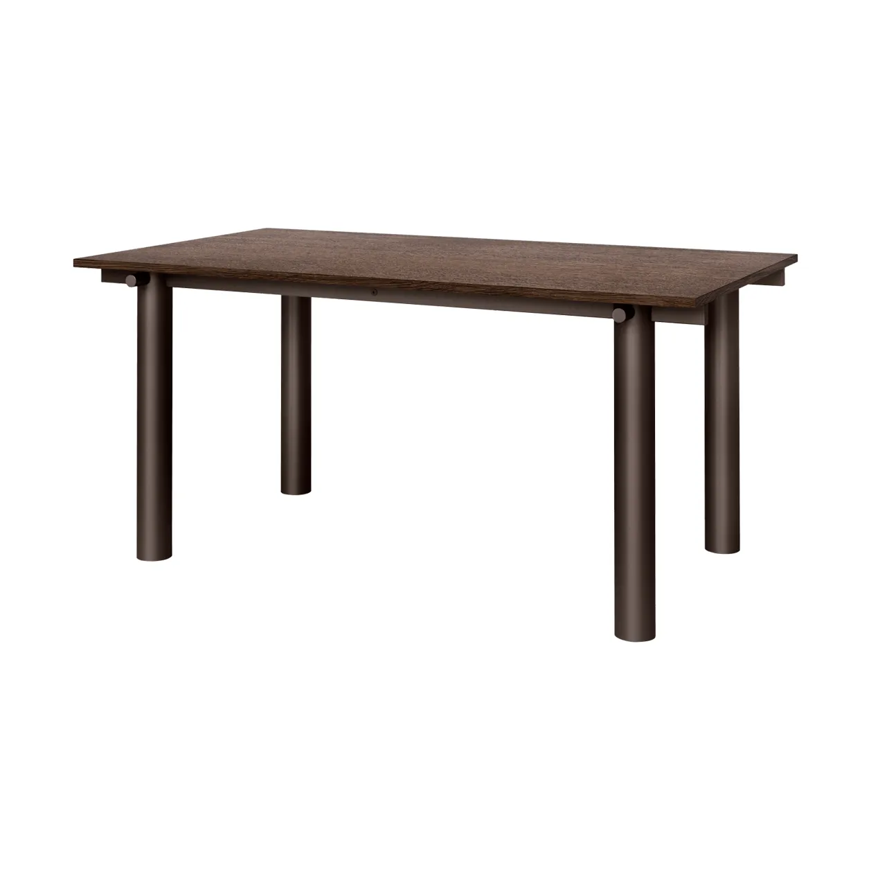 Atura dining table, Dark chocolate-mörkbetsad oak, 90x160 cm Ferm Living