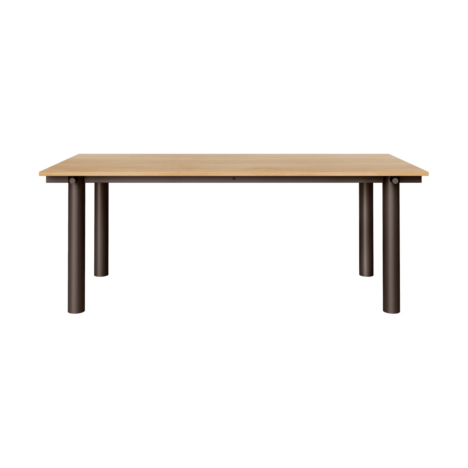 Atura dining table, Dark chocolate-oak veneer, 90x200 cm Ferm Living
