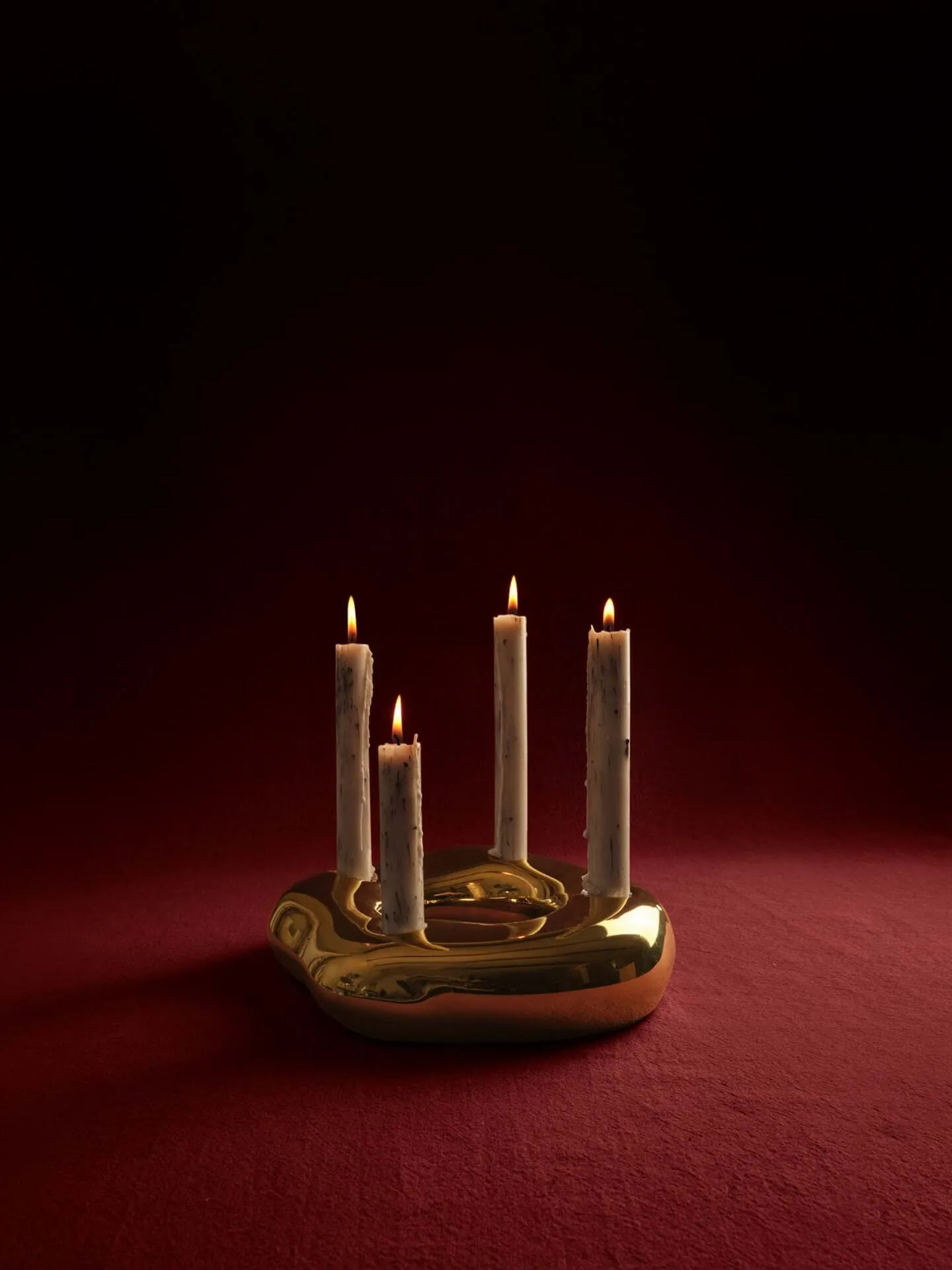 Bellure ring candleholder, brass finish Ferm Living