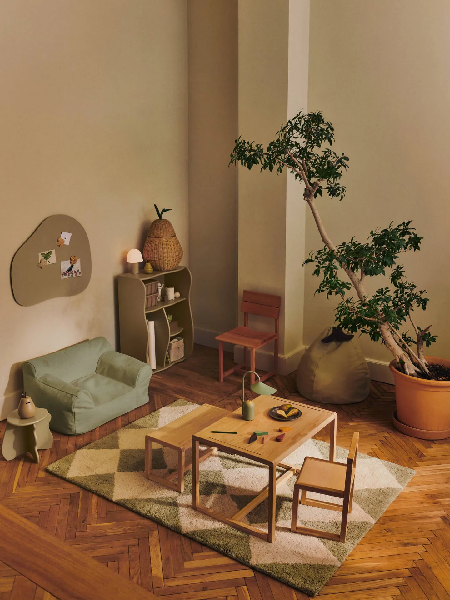 Billow bean bag armchair, Tea Green Ferm Living