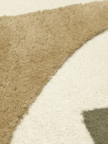 Bloco tufted rug - Green-off white, 120x180 cm - Ferm Living