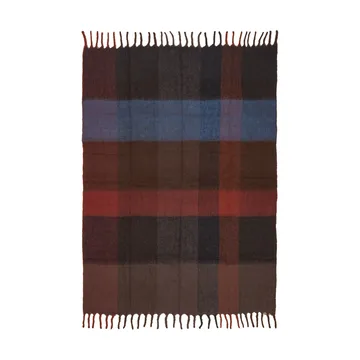 Blur mohair throw - Dark chocolate-oxide red, 130x170 cm - Ferm Living