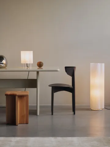 Boe table lamp 28 cm - Silver-natural - Ferm Living