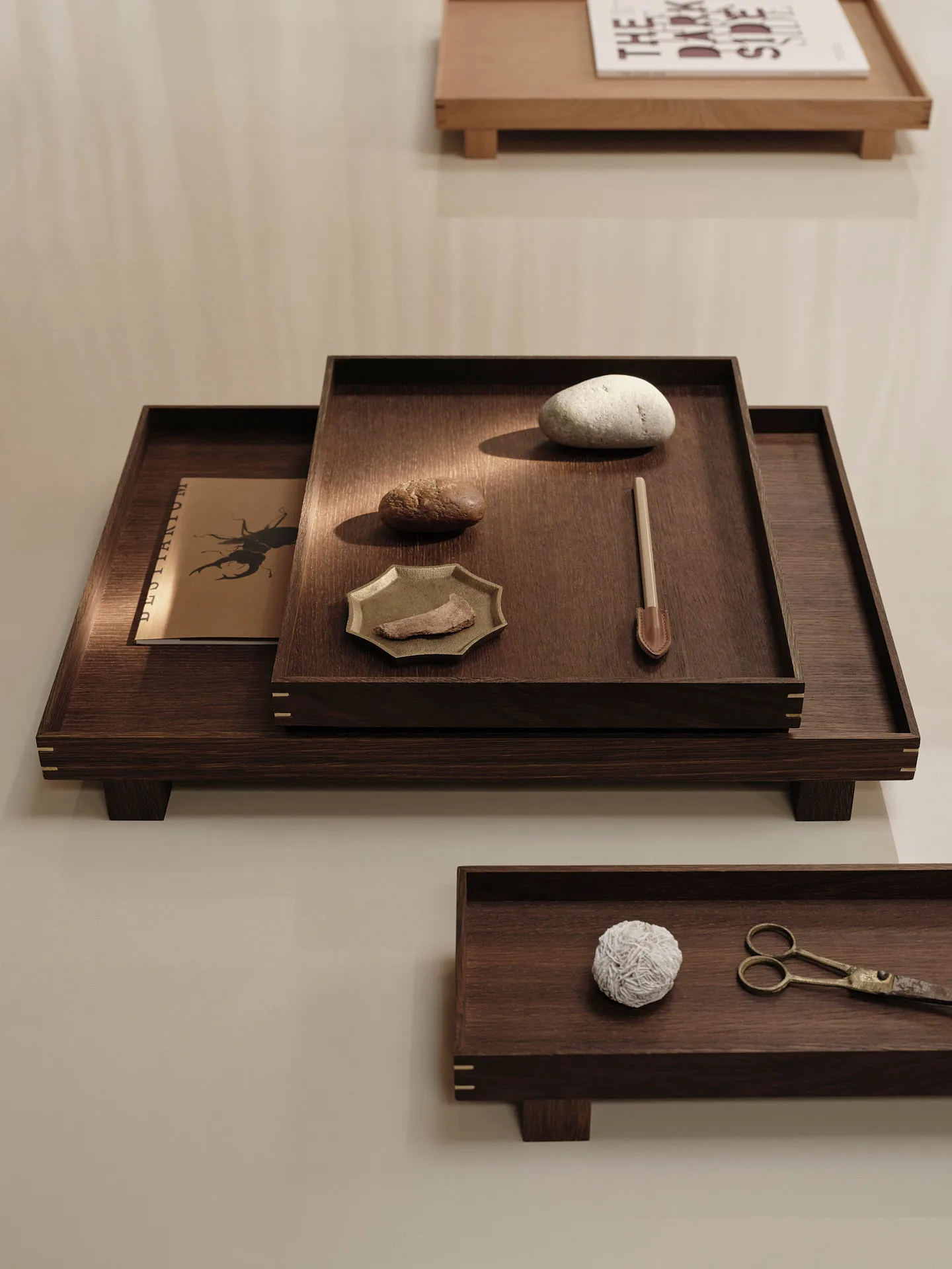 Bon wooden tray X small, Smoked oak Ferm Living