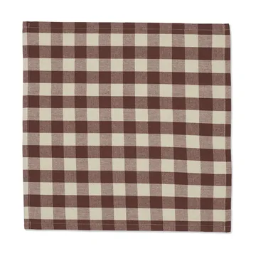 Bothy Check cotton napkin 40x40 cm 4-pack - Cinnamon-grey green - Ferm Living