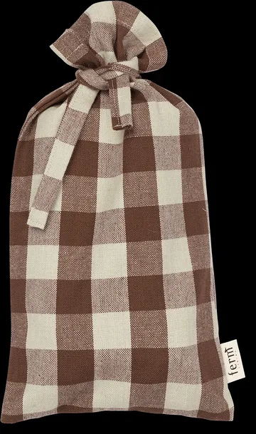 Bothy Check cotton napkin 40x40 cm 4-pack - Cinnamon-grey green - Ferm Living