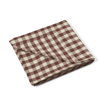 Bothy check table cloth 150x240 cm - Cinnamon-grey green - Ferm Living