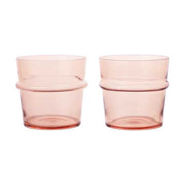Boya drinking glass low 30 cl 2-pack - Blush - Ferm Living