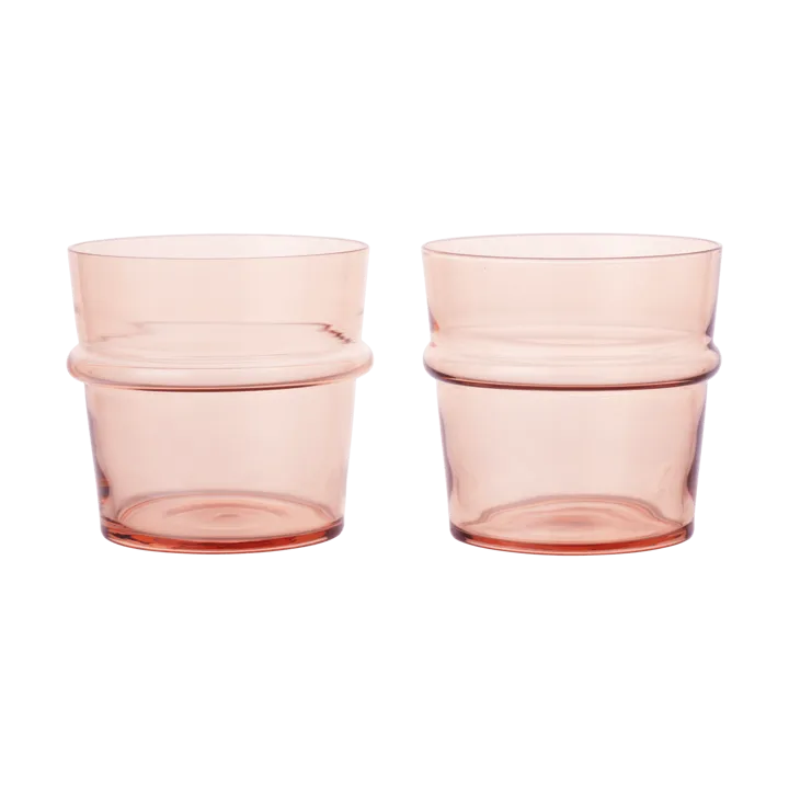 Boya drinking glass low 30 cl 2-pack - Blush - Ferm Living