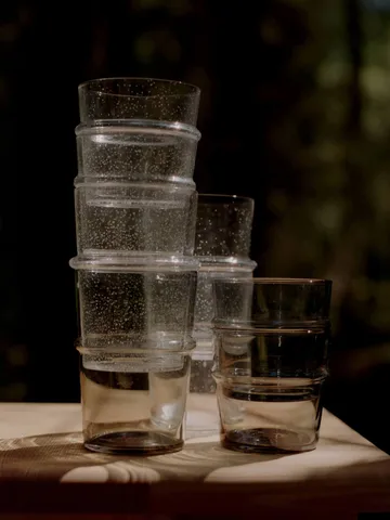 Boya drinking glass low 30 cl 2-pack - Clear - Ferm Living