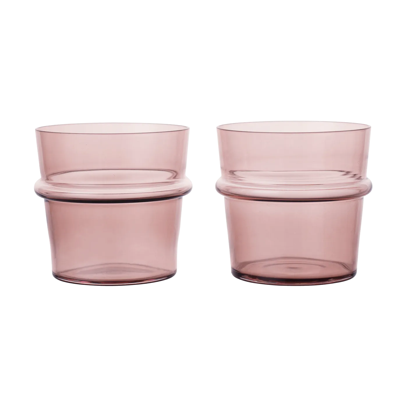 Boya drinking glass low 30 cl 2-pack, Mauve Ferm Living