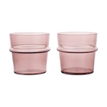 Boya drinking glass low 30 cl 2-pack - Mauve - Ferm Living