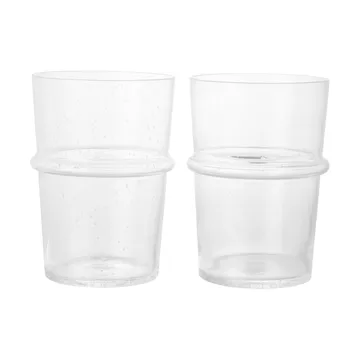 Boya drinking glass tall 45 cl 2-pack - Clear - Ferm Living