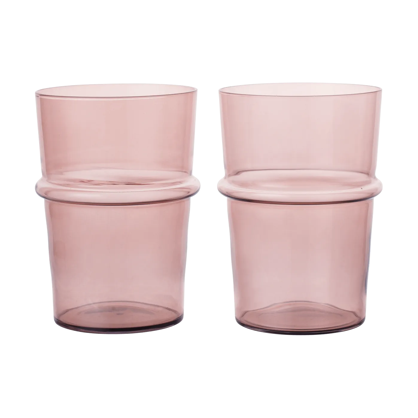 Boya drinking glass tall 45 cl 2-pack, Mauve Ferm Living