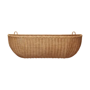 Braided wall pocket wall basket 25x75 cm - Natural - Ferm Living