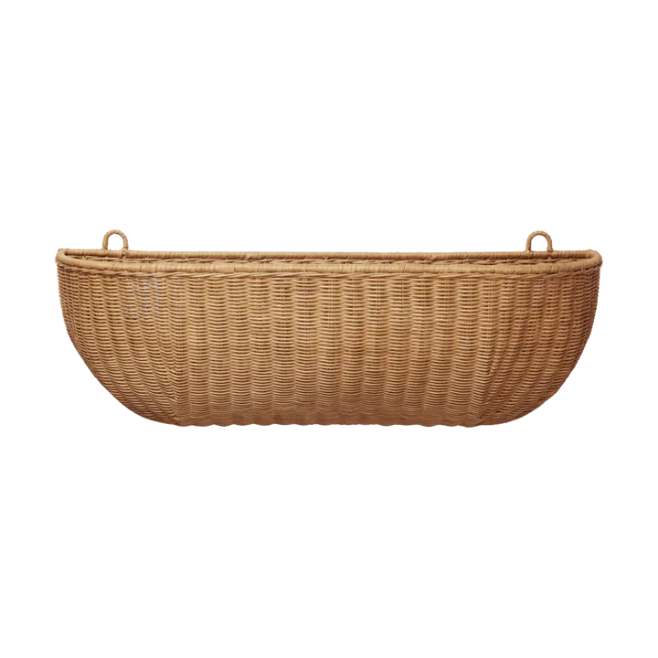Braided wall pocket wall basket 25x75 cm - Natural - Ferm Living