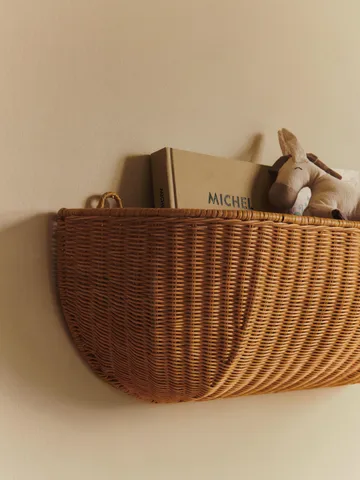 Braided wall pocket wall basket 25x75 cm - Natural - Ferm Living