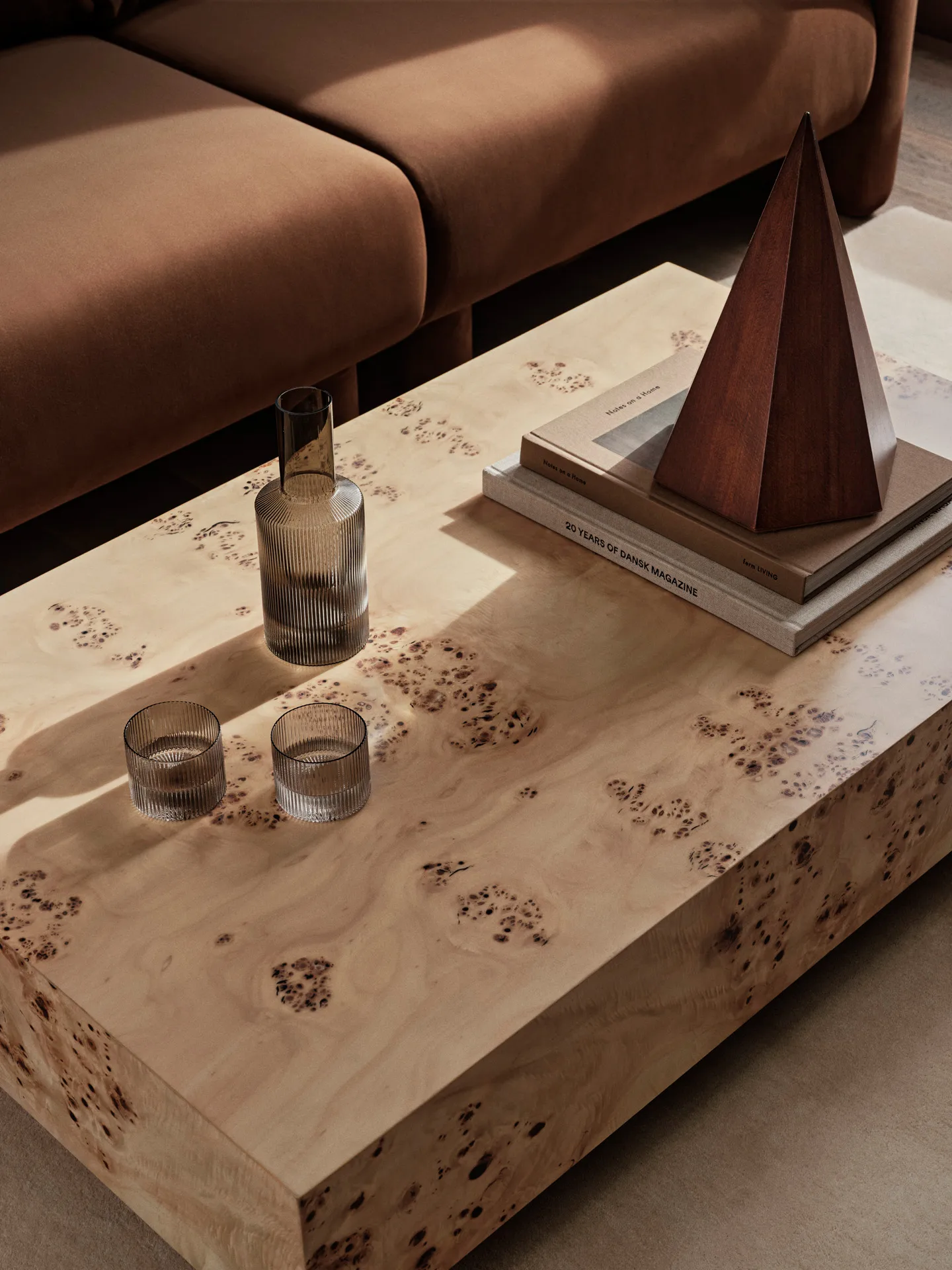 Burl coffee table 70x117x30 cm, Natural Ferm Living