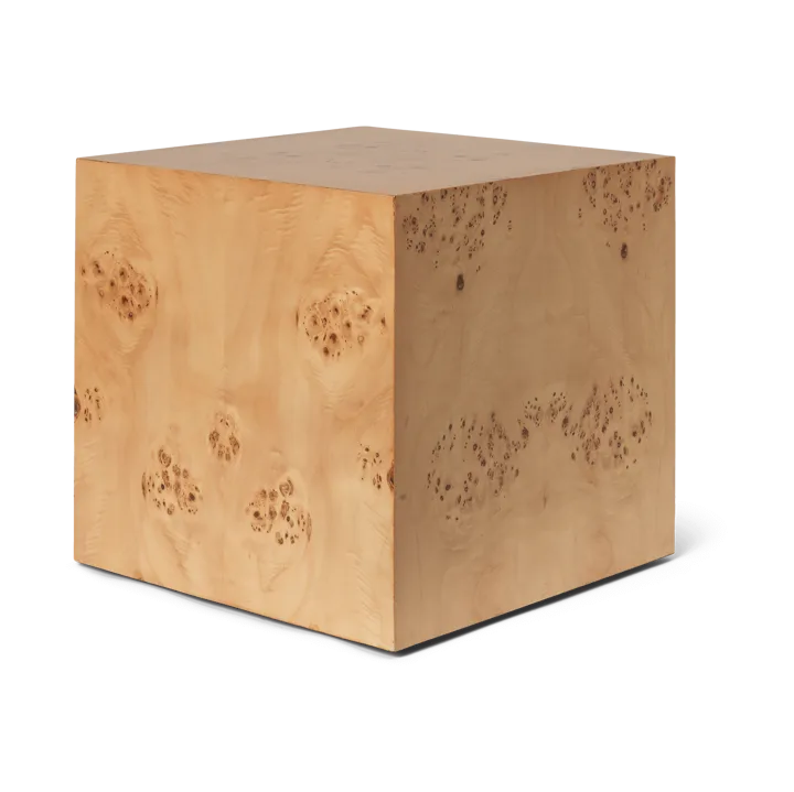 Burl Cube side table 40x40 cm - Natural - Ferm Living