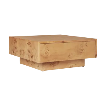 Burl storage coffee table 70x70 cm - Natural - Ferm Living