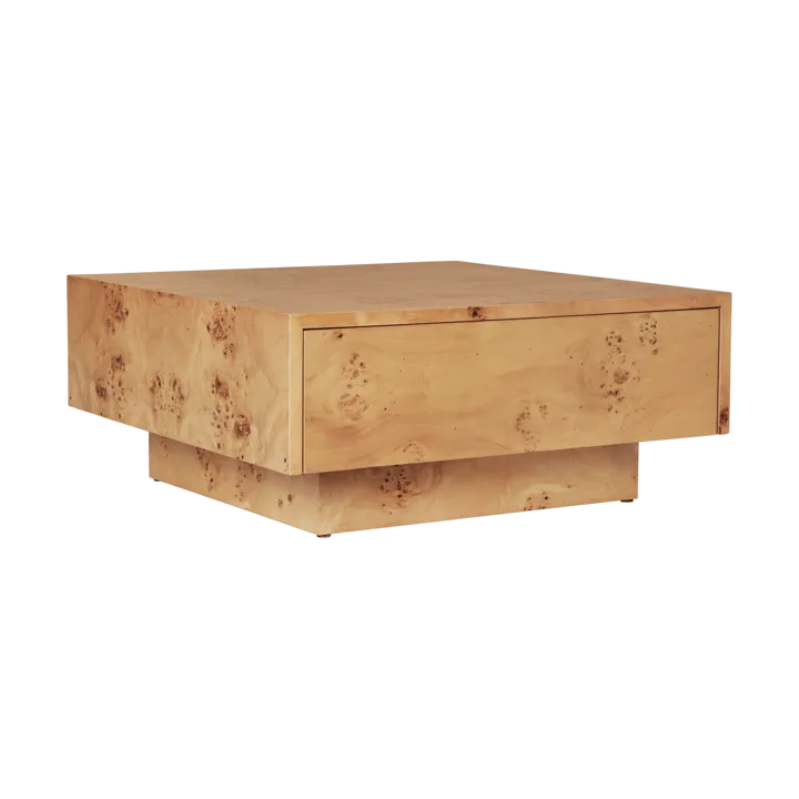 Burl storage coffee table 70x70 cm - Natural - Ferm Living