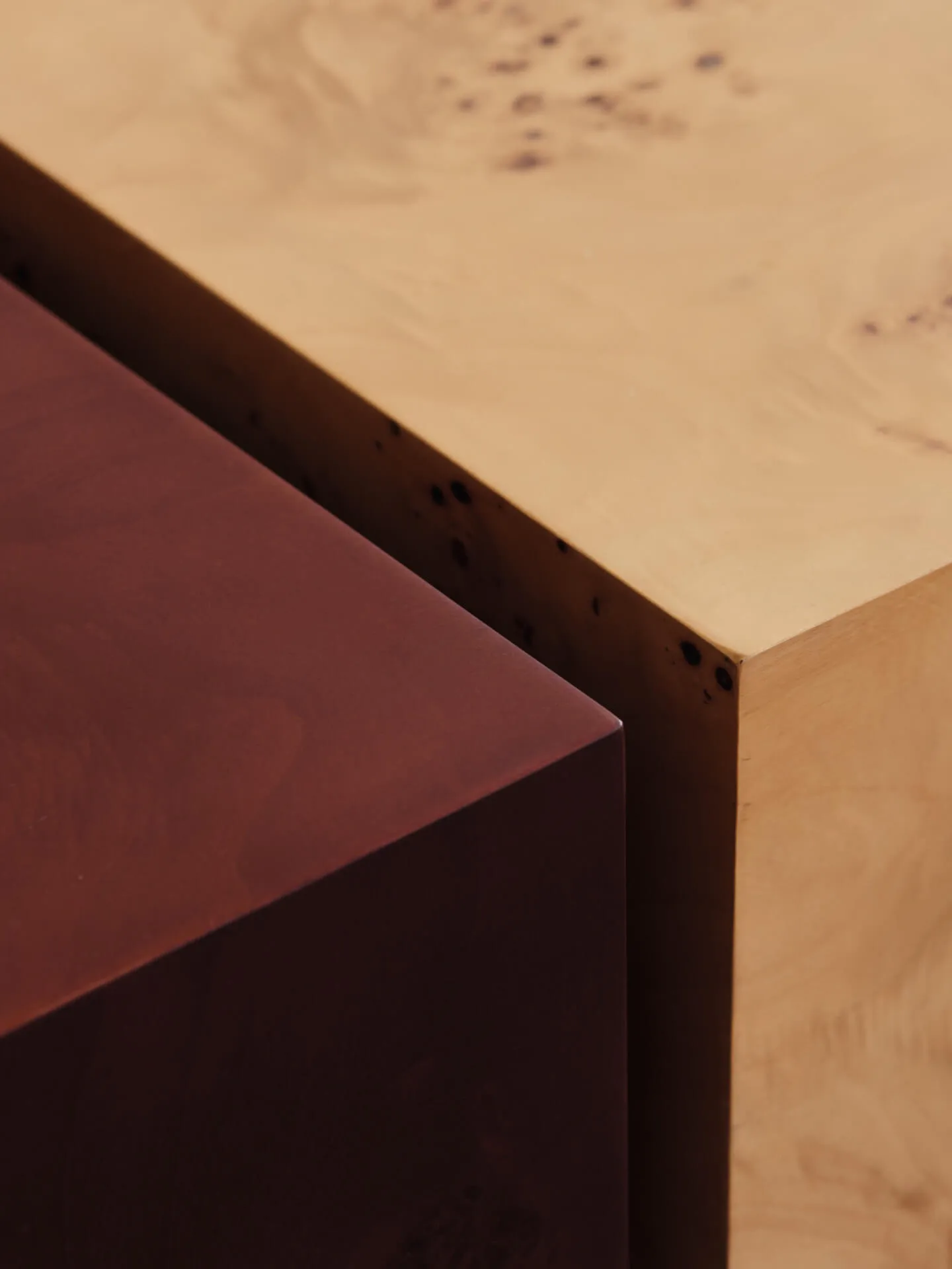 Burl storage coffee table 70x70 cm, Natural Ferm Living