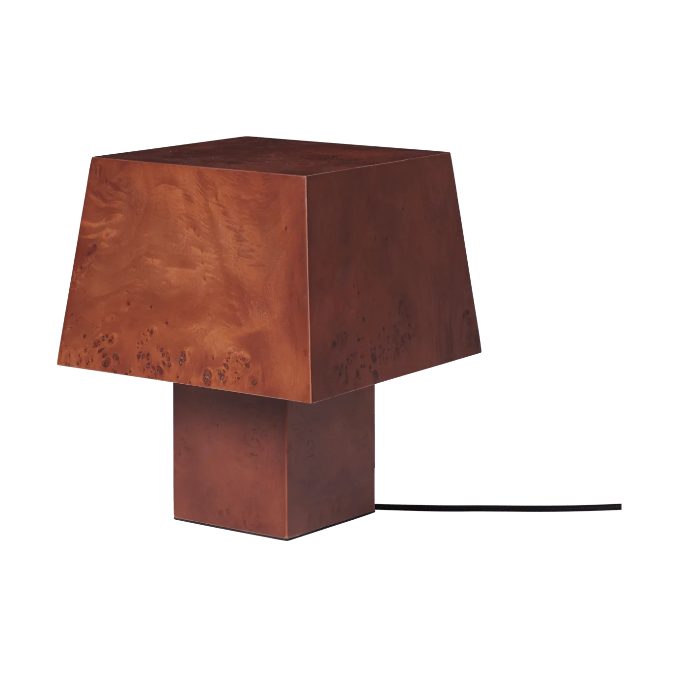 Burl table lamp 33 cm, Dark stained burl Ferm Living