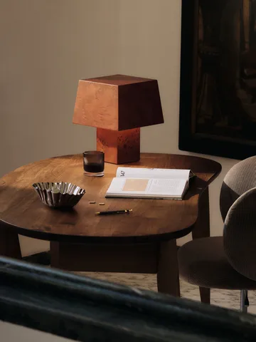 Burl table lamp 33 cm - Dark stained burl - Ferm Living