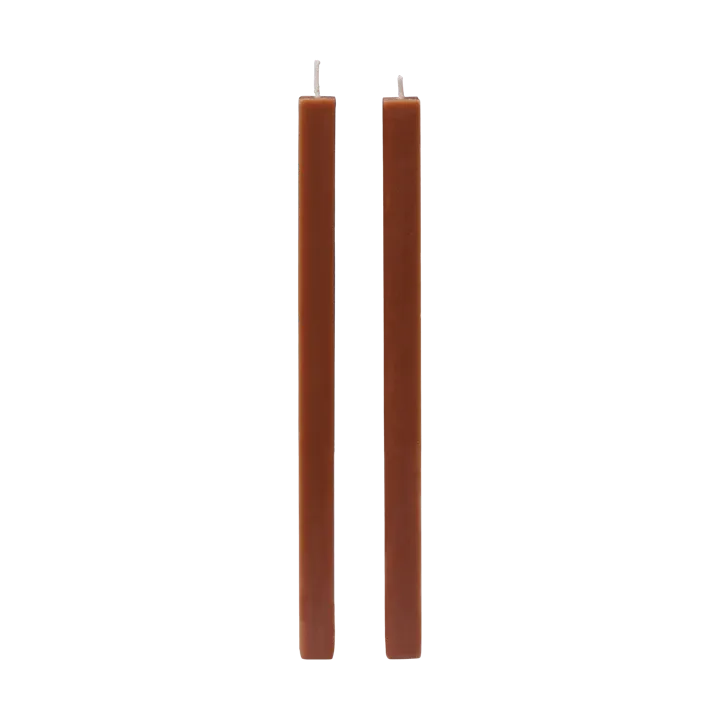 Burren taper candles 2-pack - Bronze - Ferm Living