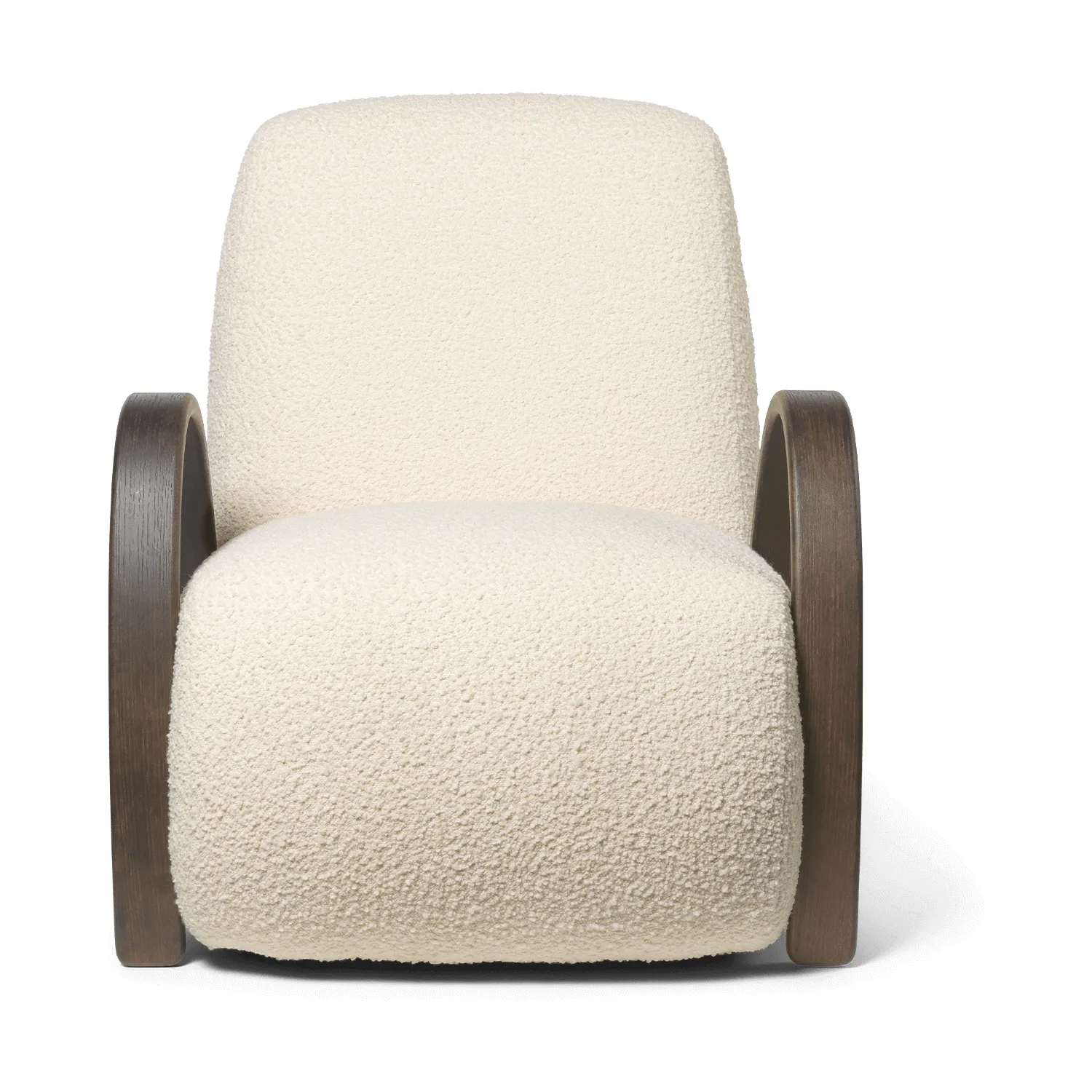 Buur lounge chair Nordic Bouclé, Off-white Ferm Living