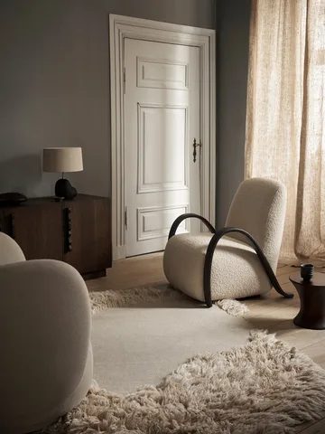 Buur lounge chair Nordic Bouclé - Off-white - Ferm Living