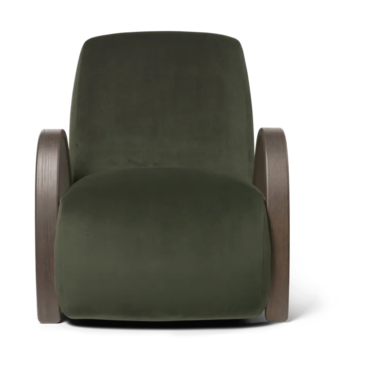 Buur lounge chair Rich Velvet - Pine - Ferm Living