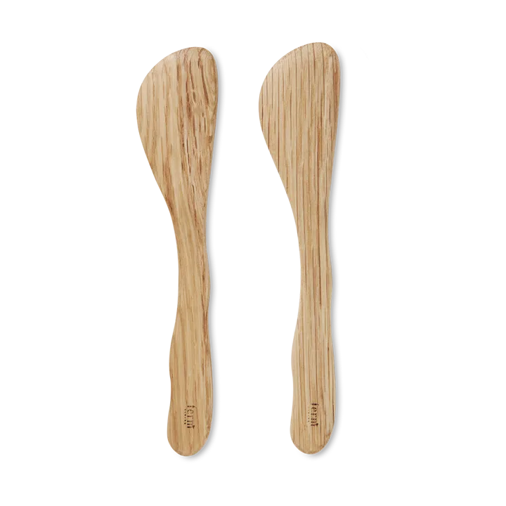 Cairn butter knife 2-pack - Oak - Ferm Living