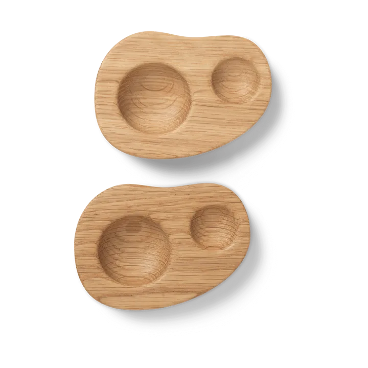 Cairn egg cup 2-pack - Oak - Ferm Living
