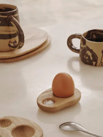 Cairn egg cup 2-pack - Oak - Ferm Living