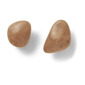 Cairn hook 2 pieces - Oak - Ferm Living
