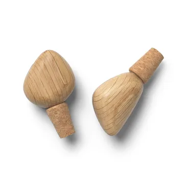 Cairn wine stopper 2-pack - Oak - Ferm Living