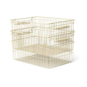 Cala stackable basket 2-pack - Cashmere - Ferm Living