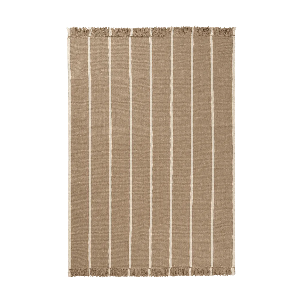 Calm kelim carpet, Dark Sand, Off-white, 140x200 cm Ferm Living