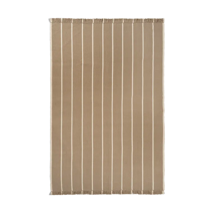 Calm kelim carpet - Dark Sand, Off-white, 200x300 cm - Ferm Living