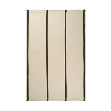 Calm kelim carpet - Off-white, Coffee, 200x300 cm - Ferm Living