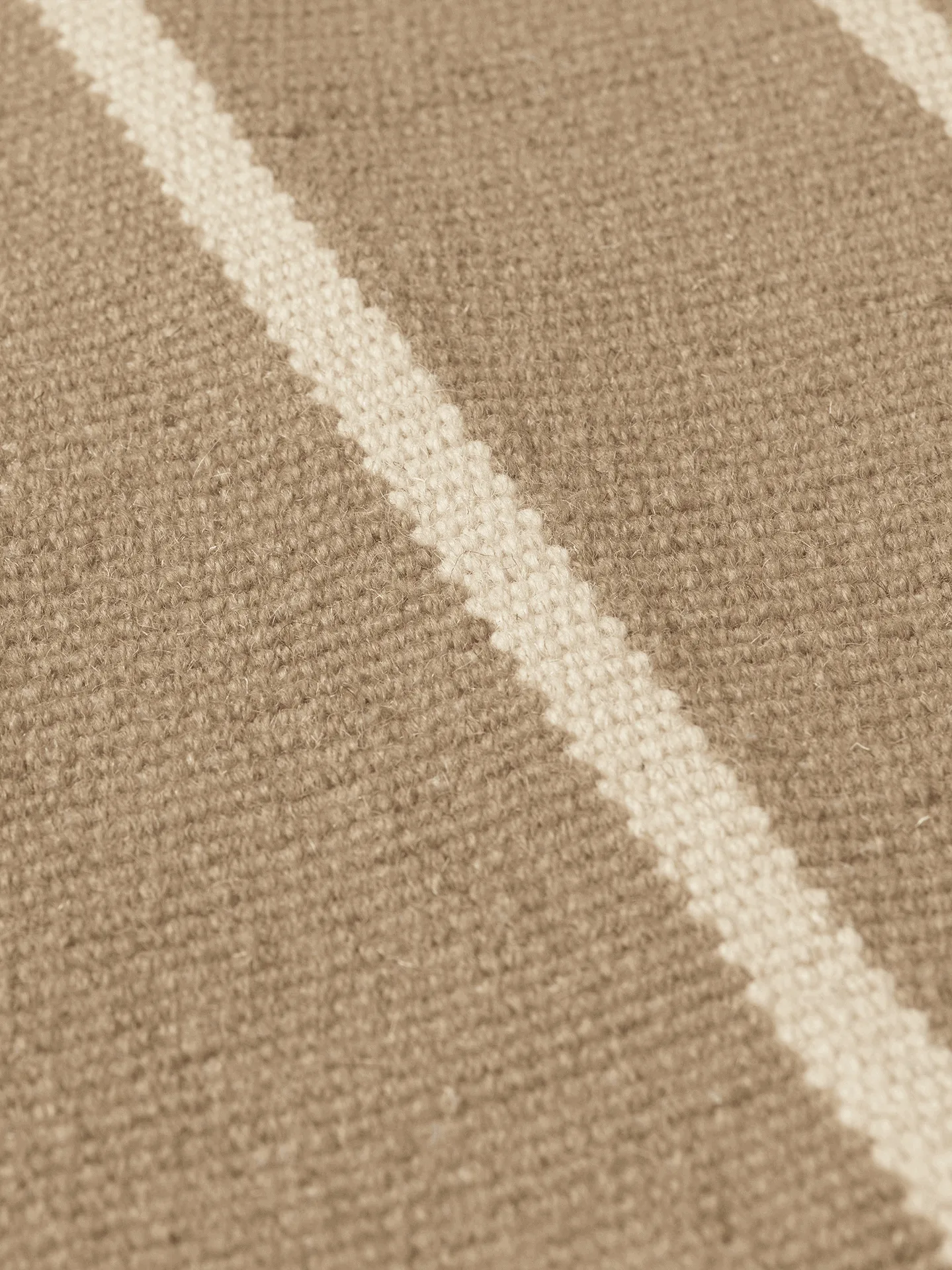 Calm kelim door mat, Dark Sand, Off-white, 50x70 cm Ferm Living