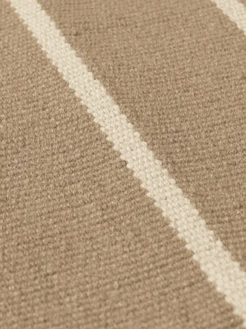 Calm kelim walking mat - Dark Sand, Off-white, 80x200 cm - Ferm Living