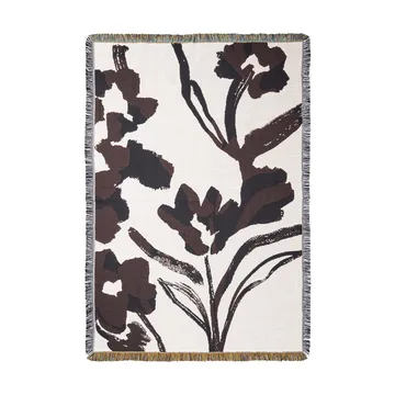 Cilla tapestry throw 120x170 cm - Off-white-Dark grape - Ferm Living