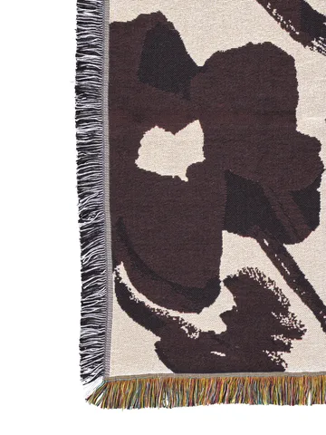 Cilla tapestry throw 120x170 cm - Off-white-Dark grape - Ferm Living