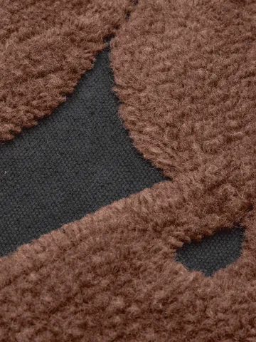Cilla tufted cushion - Black-dark chocolate 50x50 cm - Ferm Living