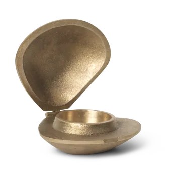 Clam candle holder - Brass - Ferm Living