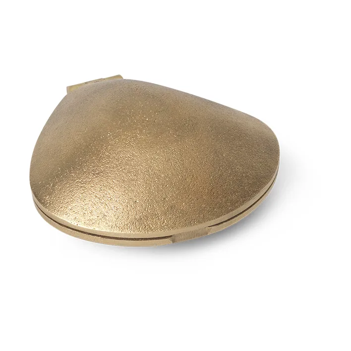 Clam candle holder, Brass Ferm Living