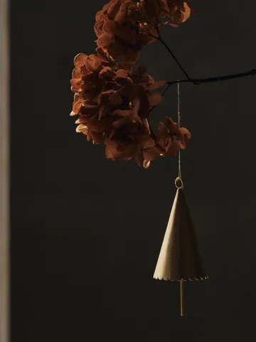 Cone bell decoration hangings 2-pack - Brass - Ferm Living