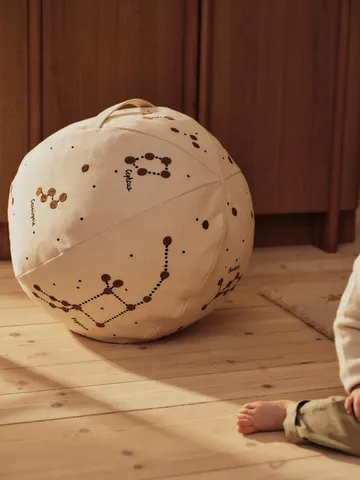 Constellation pouf - Undyed, Ø50 cm - Ferm Living